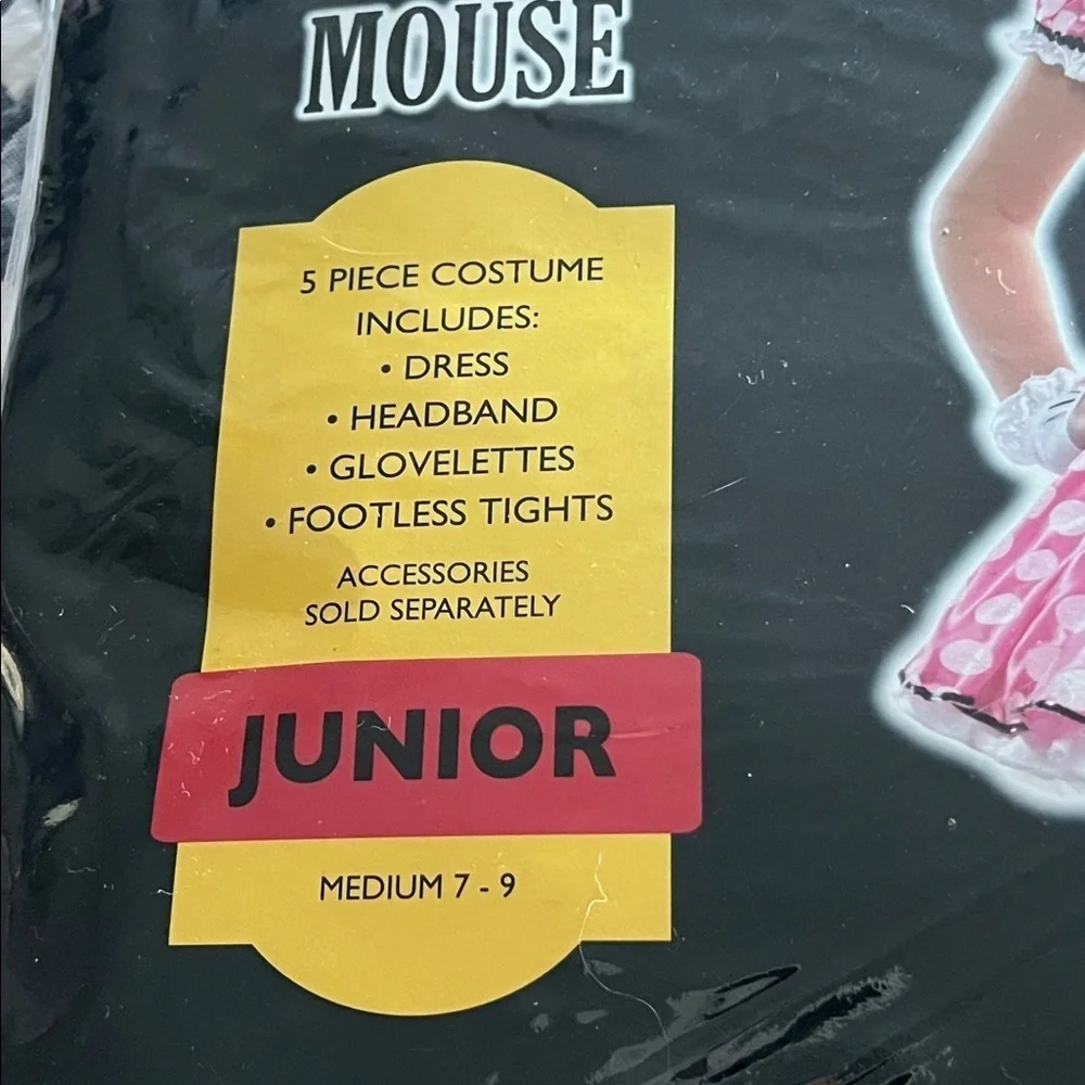 New Minnie Mouse dress costume junior sizes